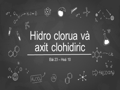 Bài giảng Hóa học 10 - Bài 23: Hidro clorua và axit clohidiric
