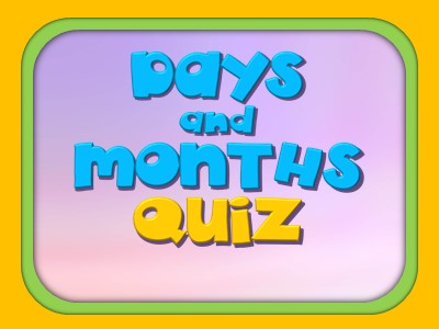 Pays and months quiz: Days of the week